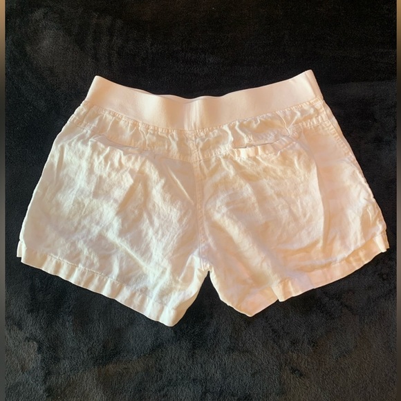 ALLEN ALLEN 100% Linen White Shorts - Picture 3 of 6